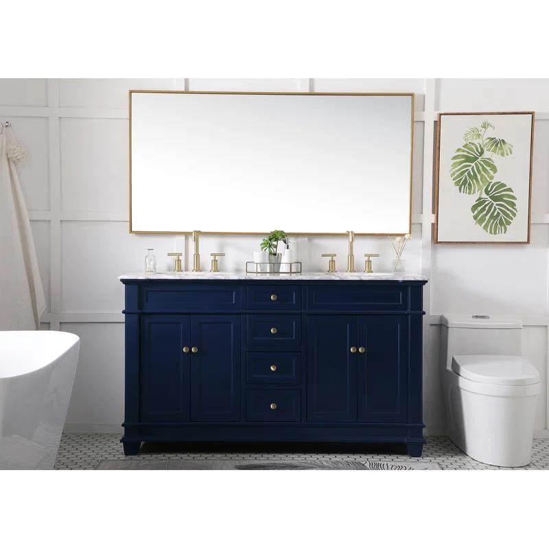 Etta Avenue™ Lydie 60'' Double Bathroom Vanity with Marble Top
