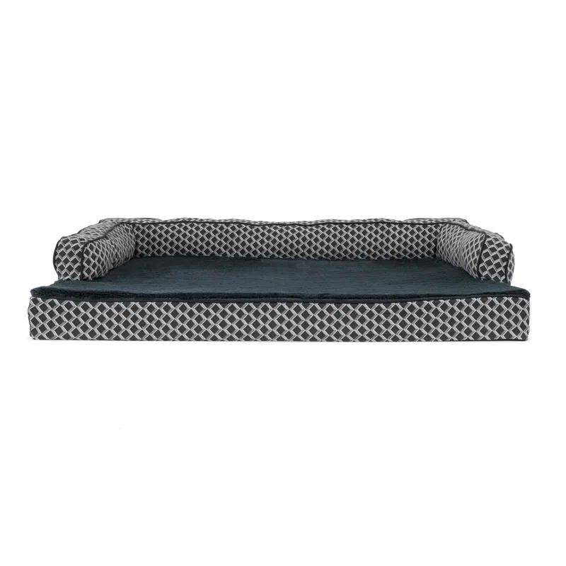 FurHaven Plush & Diamond Décor Comfy Couch Pet Bed