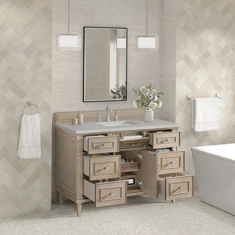 James Martin Vanities Lorelai 48'' Single Bathroom Vanity with Top