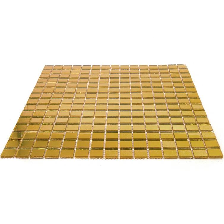 Apollo Tile Altin 0.8" x 0.8" Glass Grid Mosaic Wall & Floor Tile (Set of 20)