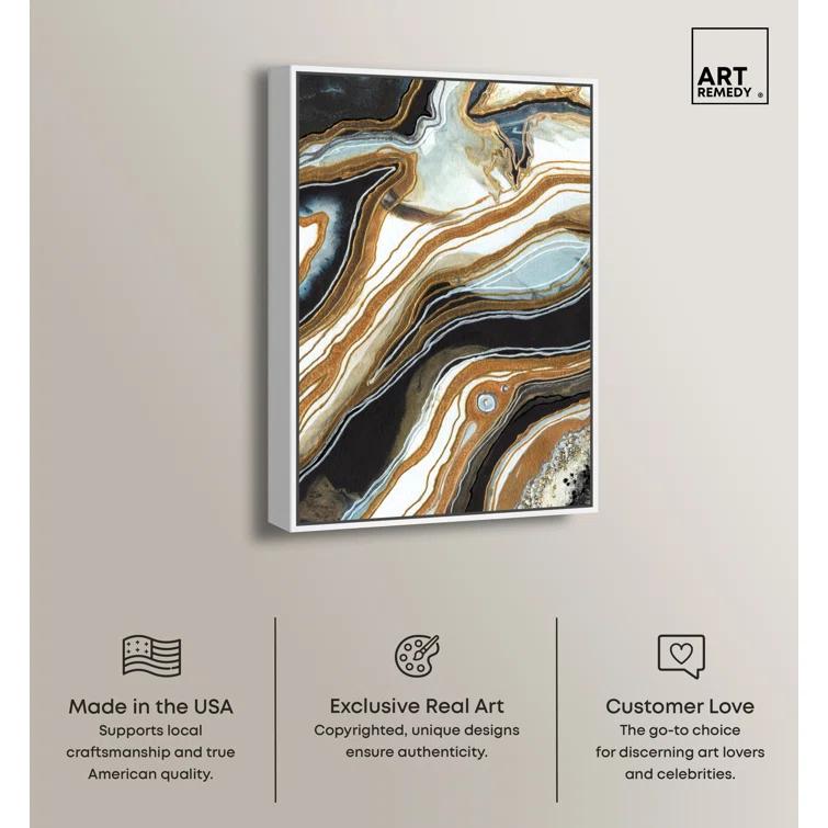 Art Remedy Black and Gold I