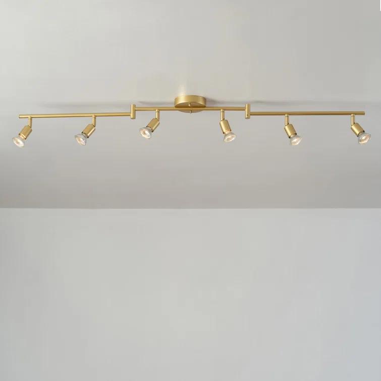 Globe Electric Company 47.2'' 6 -Light Swing Arm Track Track Kit with Dimmable and Adjustable Head