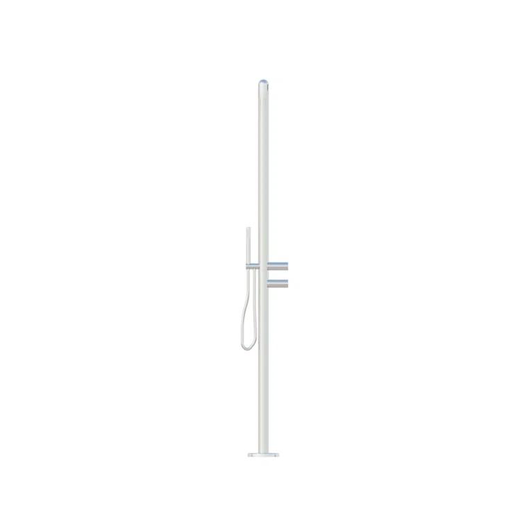 DAX Stainless Steel Free Standing Outdoor Shower and Footwash Spout