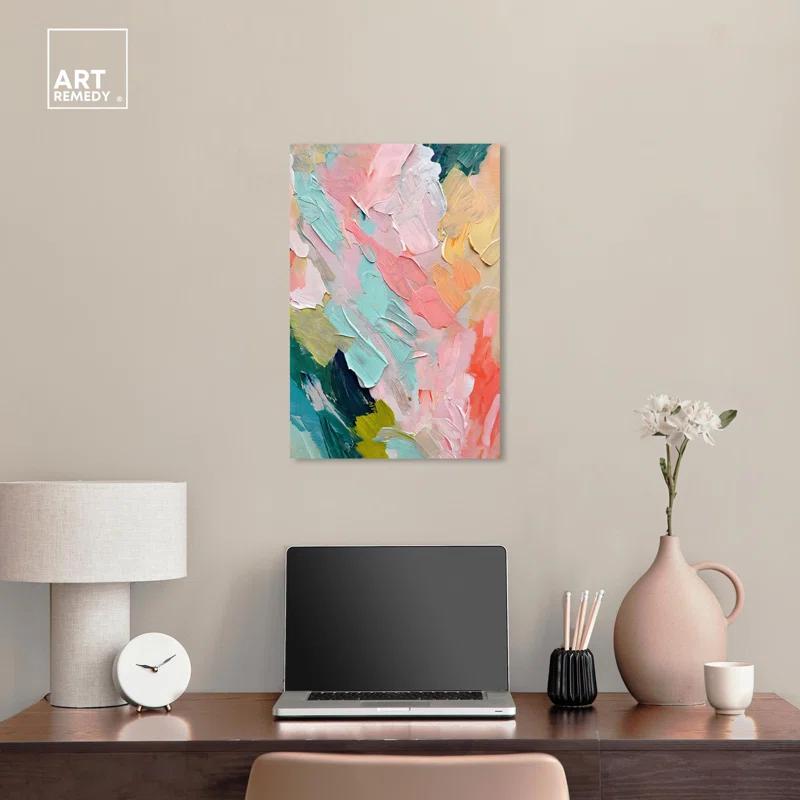 Art Remedy Pastel Layers Canvas Pastel Wall Art by Art Remedy