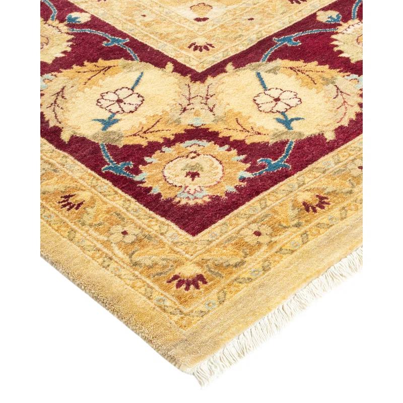 Solo Rugs Classic One-of-a-Kind Hand-Knotted New Age 8'1" x 10'7" Wool Area Rug in Beige/Ivory/Rust | Perigold