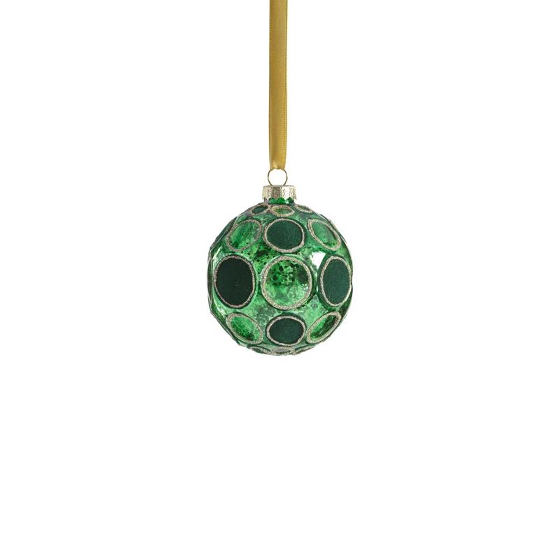 Serenity 6-Piece Set Matte Frosted Glass Ball Ornaments
