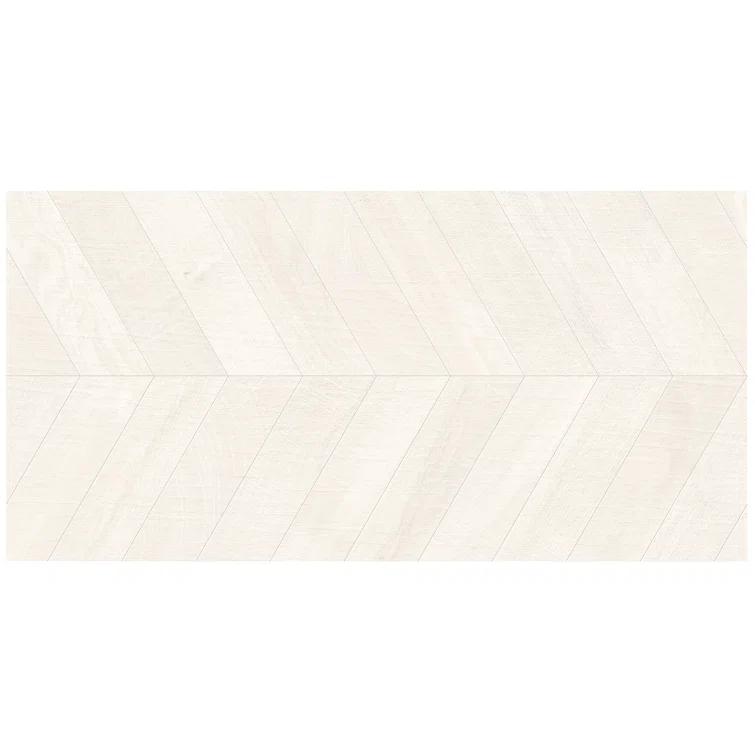 Auburn Chevron 24 in. x 48 in. Matte Porcelain Floor and Wall Tile (15.49 Sq. Ft. / Case)