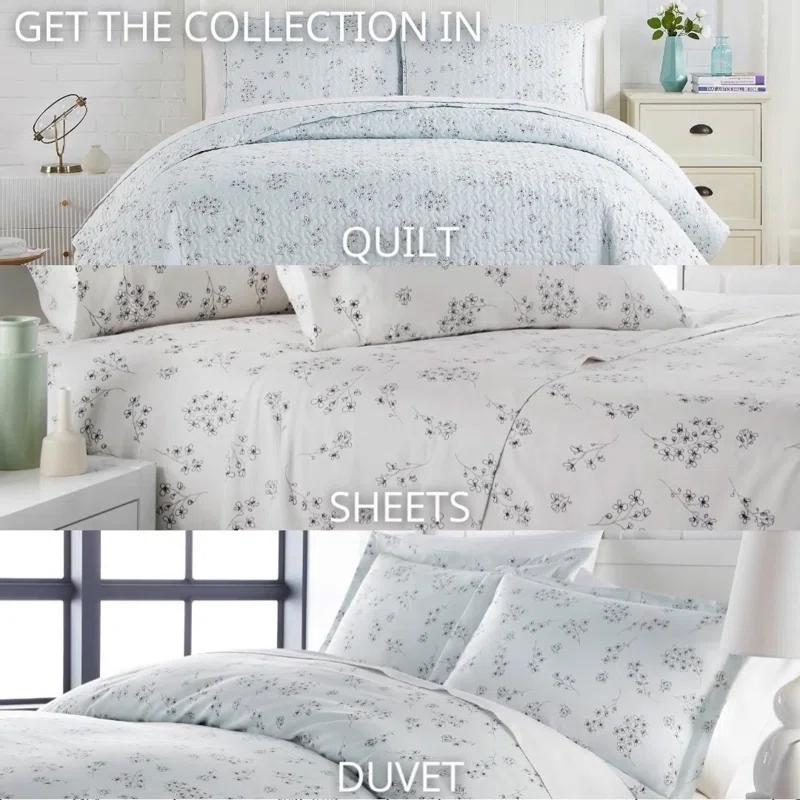 SouthShore Fine Linens Sweet Florals Oversized Down Alternative Comforter Set by Southshore Fine Linens
