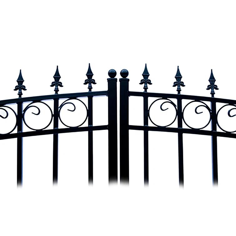 ALEKO Steel Dual Swing Driveway Gate - PRAGUE Style