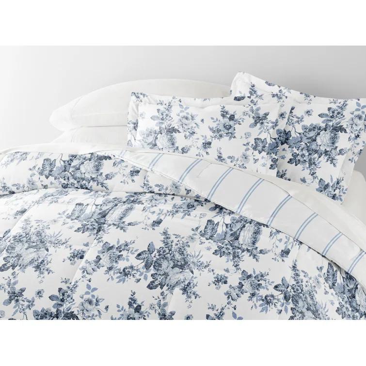 IEnjoy Home 7-Piece Bedding Bundle - Pattern Comforter and Sheet Set
