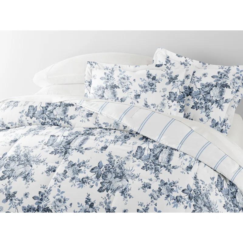 IEnjoy Home 7-Piece Bedding Bundle - Pattern Comforter and Sheet Set