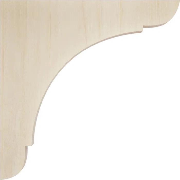 Ekena Millwork 1 3/4"W x 10"D x 10"H Large Olympic Wood Bracket, Rubberwood