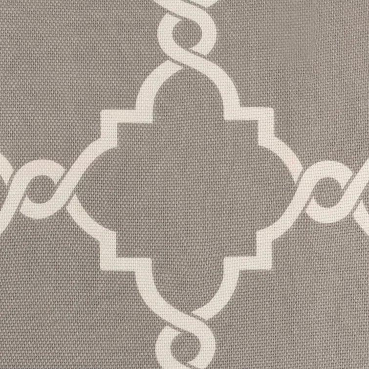Madison Park Fretwork Print Grommet Top Single Window Curtain Panel