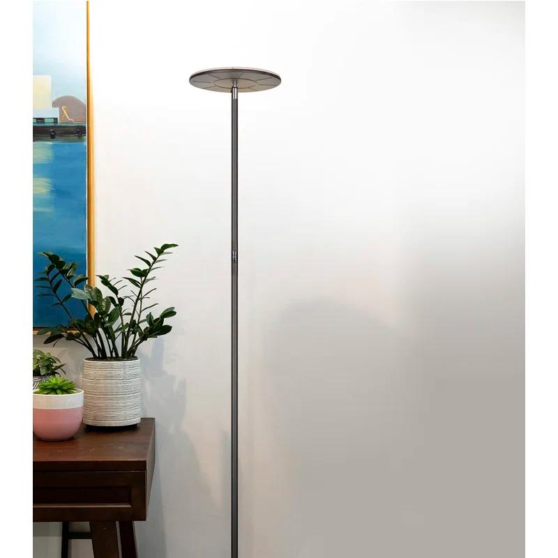 Brightech Sky Industrial 63 in. Dimmable LED Floor Lamp with Adjustable Head