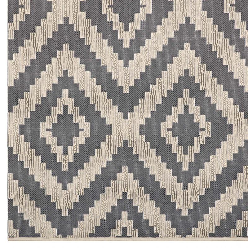 Modway Modway Jagged Geometric Diamond Trellis Indoor and Outdoor Area Rug