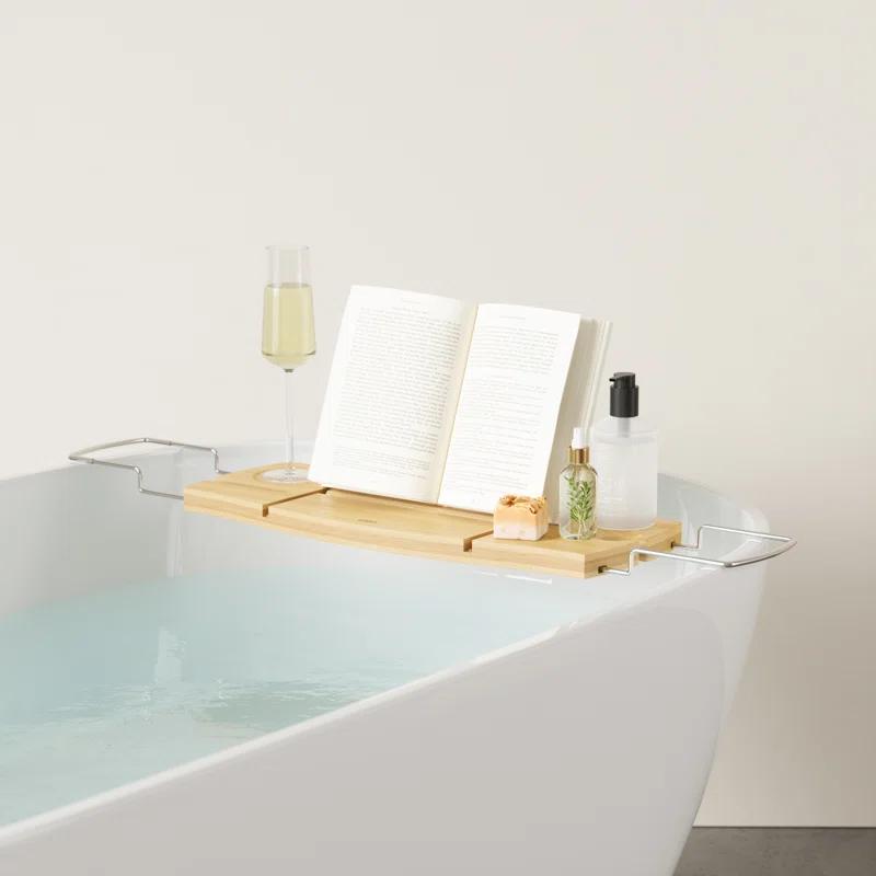 Aquala Freestanding Bamboo Bath Caddy