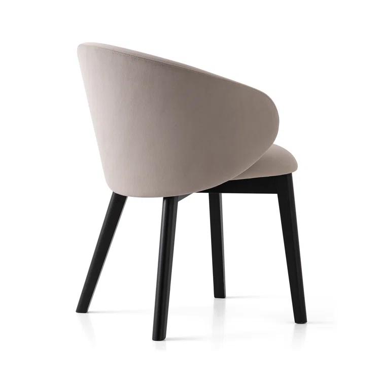 Connubia Tuka Upholstered Armchair with Wooden Frame