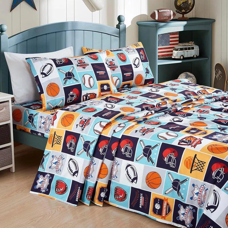 Chezmoi Collection Microfiber Sports Sheet Set