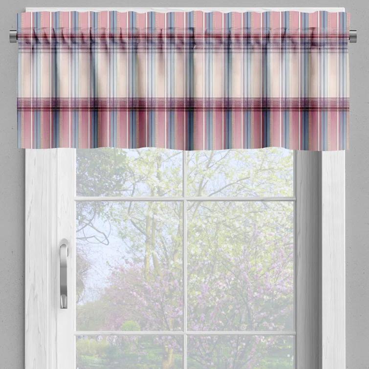 Ambesonne Floral Tailored 55'' W Kitchen Curtain