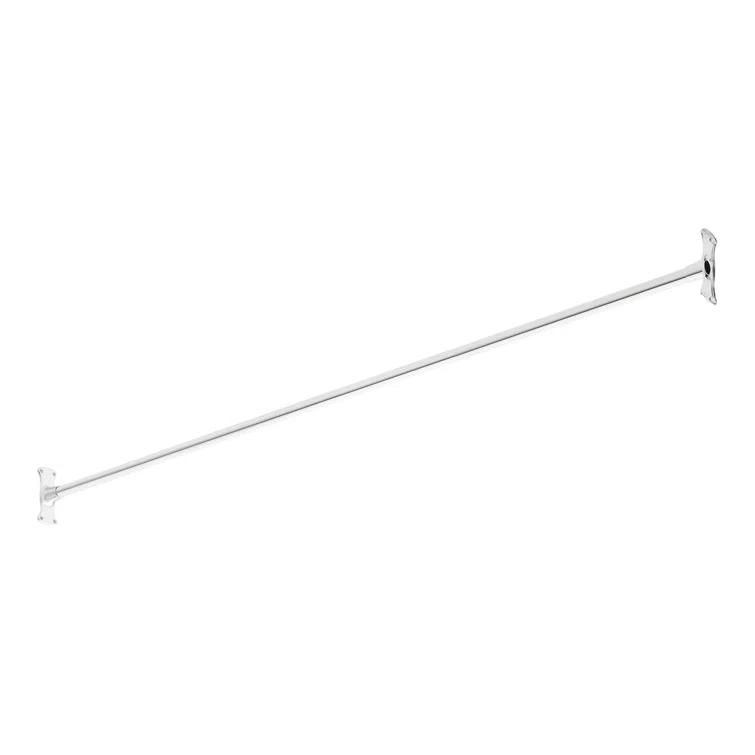 Signature Hardware 66" Brass Straight Shower Curtain Rod