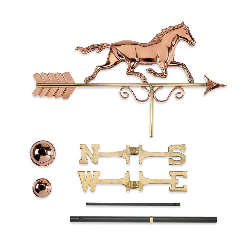 Galloping Horse Copper Weathervane