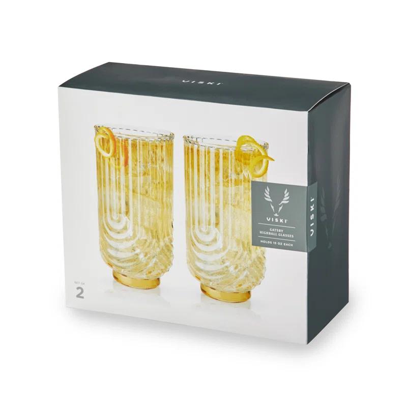 Viski Gatsby Highball Glasses