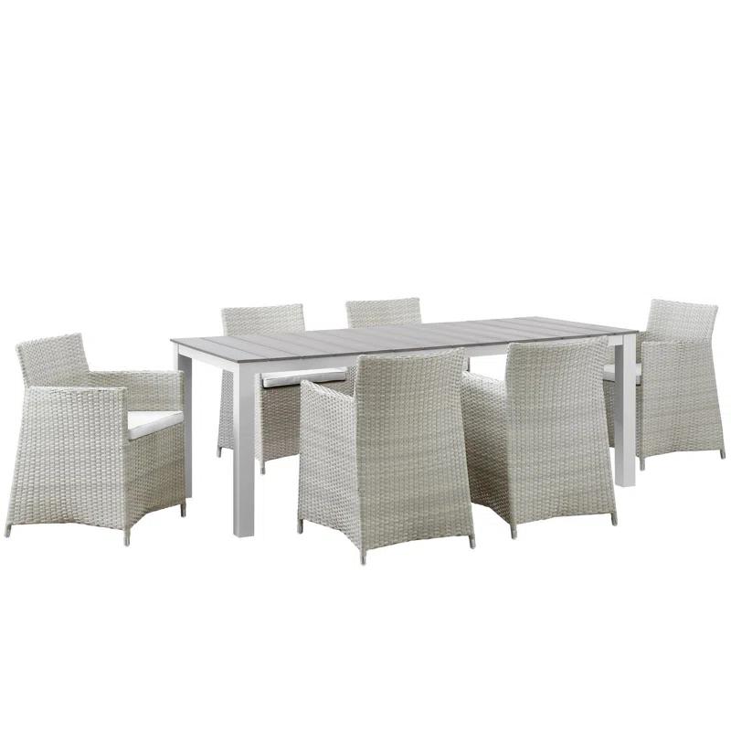 Modway Modway Junction 7-Piece Outdoor Patio Dining Set with Cushion