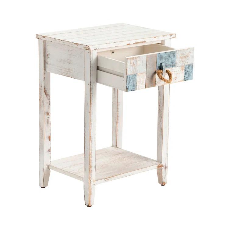 Highland Dunes Harrel Solid Wood End Table with Storage