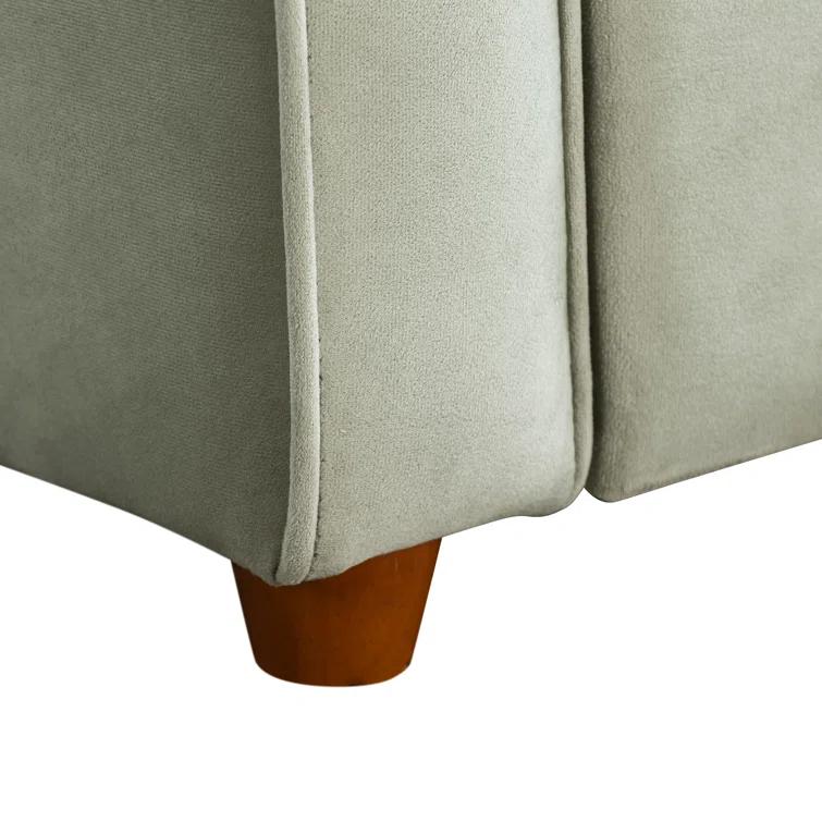 Serta Serta Juliette 62.2" Full Size Convertible Sofa, Dream Coil Comfort, Easy Assembly, Velvet Upholstery