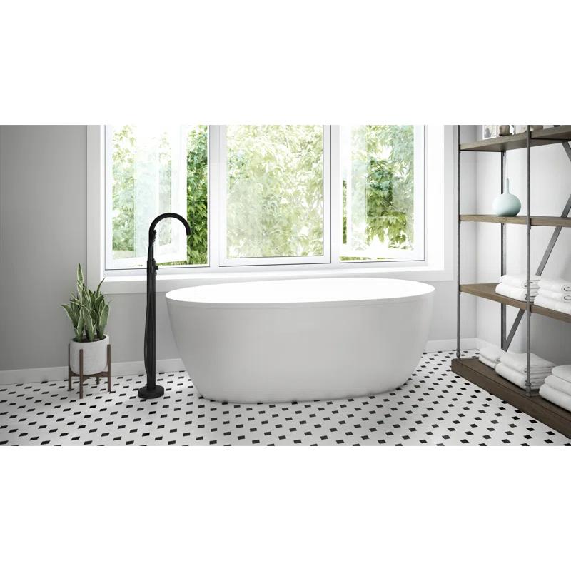JACUZZI® SRF6732BUXXXXG Stretto 67" x 32" Freestanding Soaking Acrylic Bathtub
