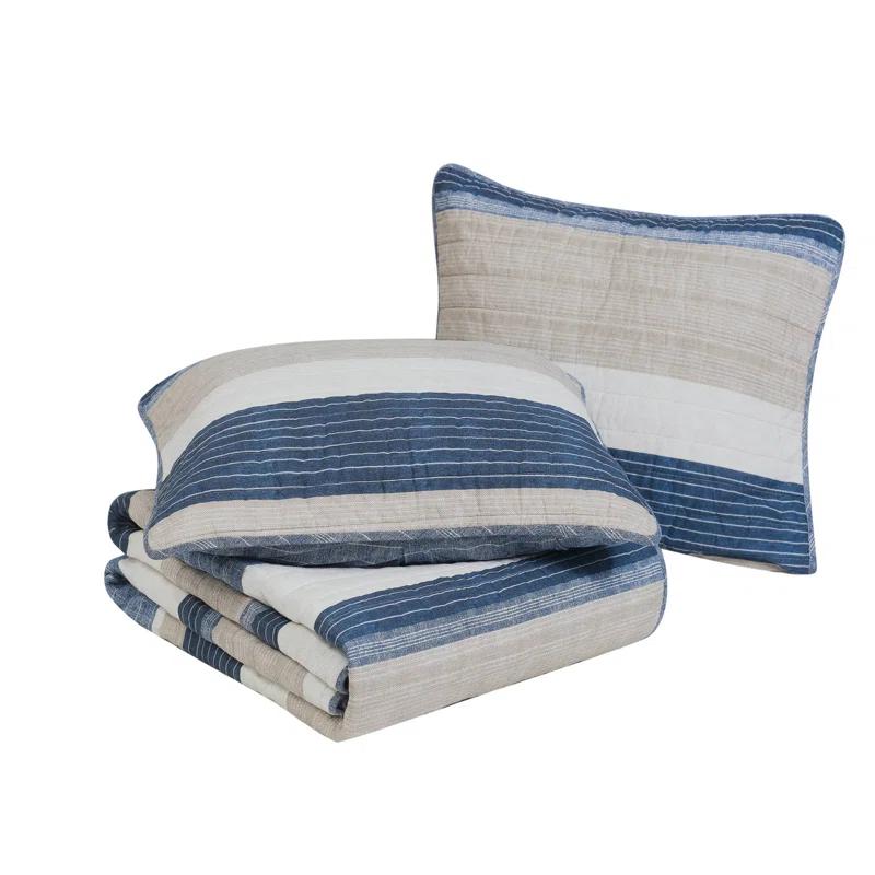 Nautica Nautica Ridgeport Cotton Reversible Quilt Set
