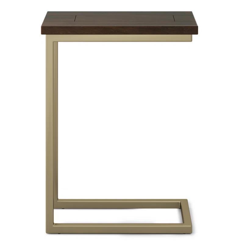 Simpli Home Skyler Solid Mango Wood C Side Table