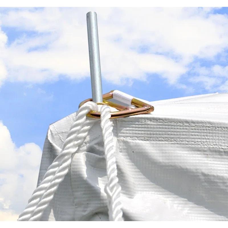 Party Tents Direct 20' x 20' Weekender Pole Party Tent with Sidewalls, Red | Wayfair