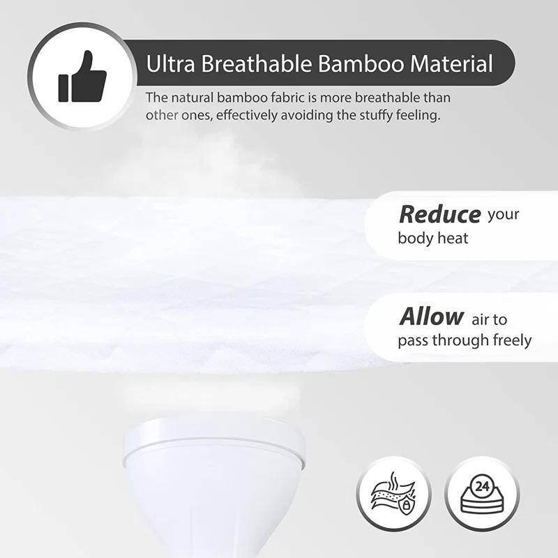 Alwyn Home Chaseburg Standard Crib/Toddler Rectangle Mattress Protector (Set of 2)