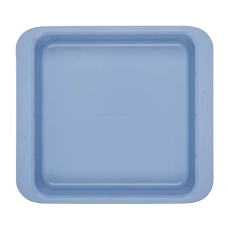 Farberware Farberware Easy Solutions Nonstick Bakeware Square Cake Pan, 9 Inch, Blue