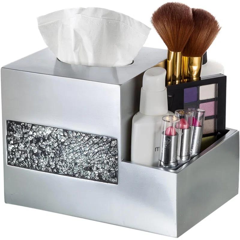 Creative Scents Brushed Nickel Tissue Box Cover