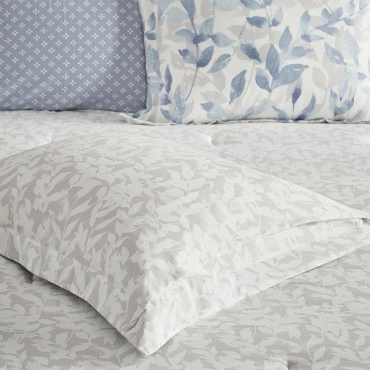 Madison Park Essentials Sofia Microfiber Reversible Comforter Set with Bed Sheets