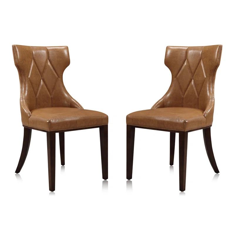 Reine Upholstered Wing Back Side chair (Set of 2)