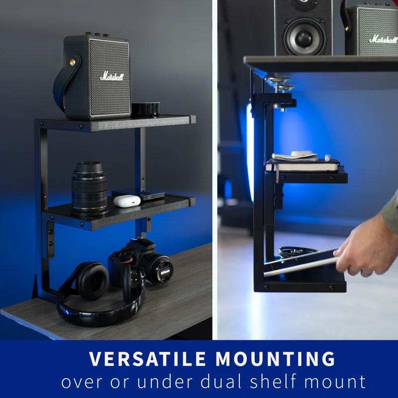 Vivo VIVO Clamp-on 13" Above or Below Desk 2-Tier Shelving Unit, Desk Organizer (STAND-SHELF2C series)