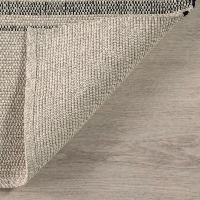 Breakwater Bay Aloizas Striped Cotton Area Rug | Wayfair