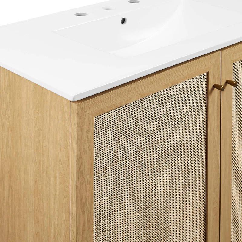 Modway Modway Soma 36'' Free Standing Single Bathroom Vanity with Manufactured Wood Top