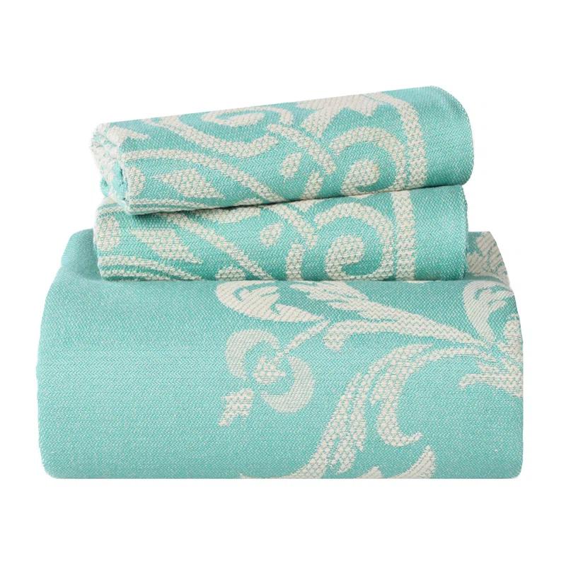 Superior Rio Lightweight Cotton Blend Woven Jacquard Traditional Medallion Bedspread/Coverlet Set