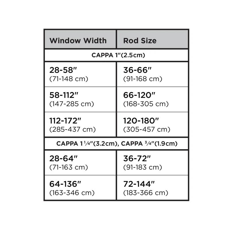 Umbra CAPPA Single Steel Curtian Rod