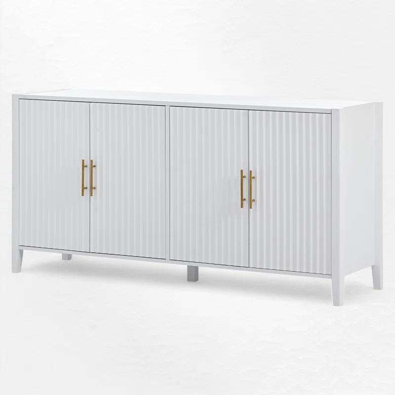 Condola Modern 63.1" Sideboard, Storage Credenza, Buffet Cabinet, Dining Cabinet with Metal Handles