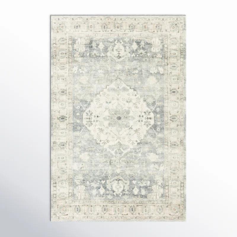 Sera Oriental Denim/Fog Area Rug