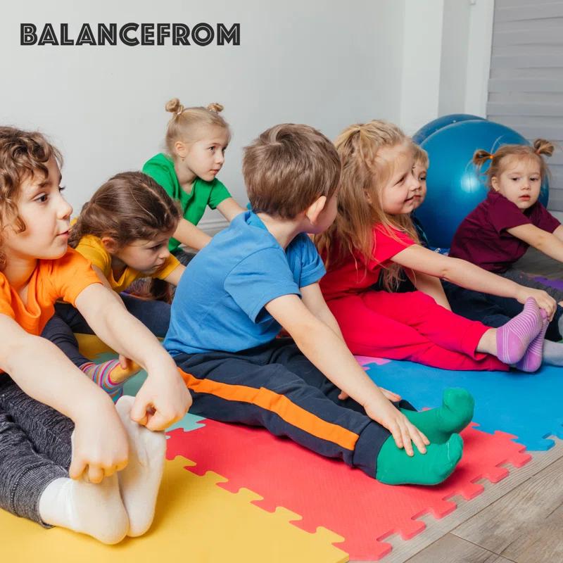 BalanceFrom Fitness Balancefrom Fitness 48 Sq Ft Interlocking EVA Foam Exercise Mat Tiles
