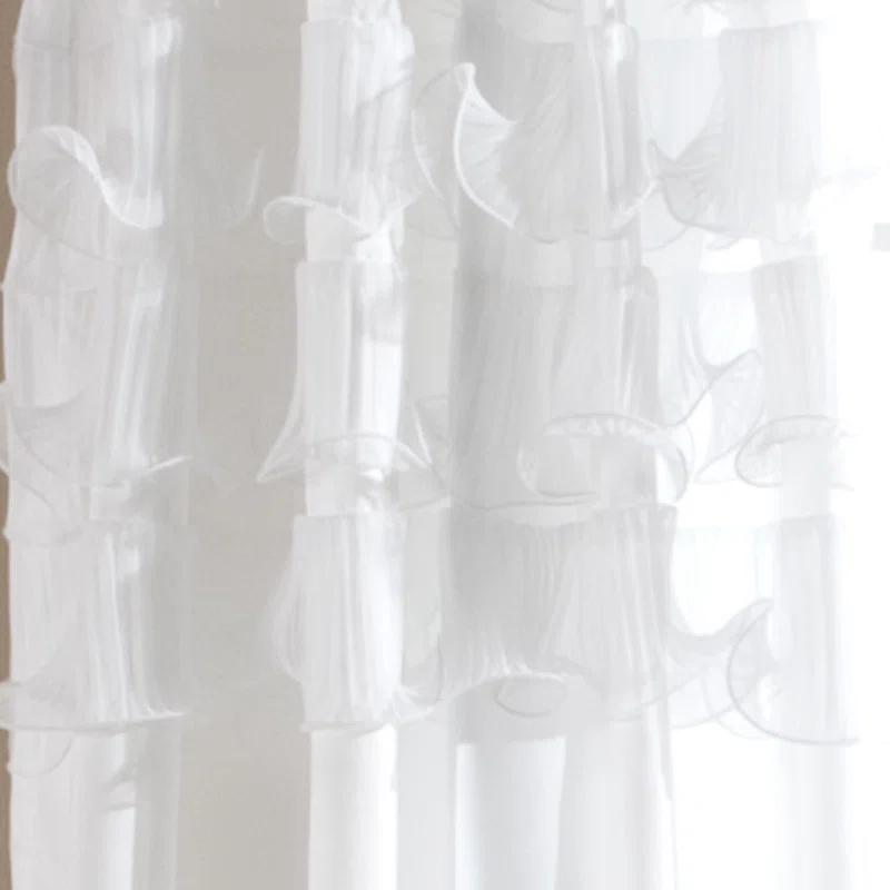 Lush Decor Avery Polyester Semi Sheer Curtain Pair (Set of 2)