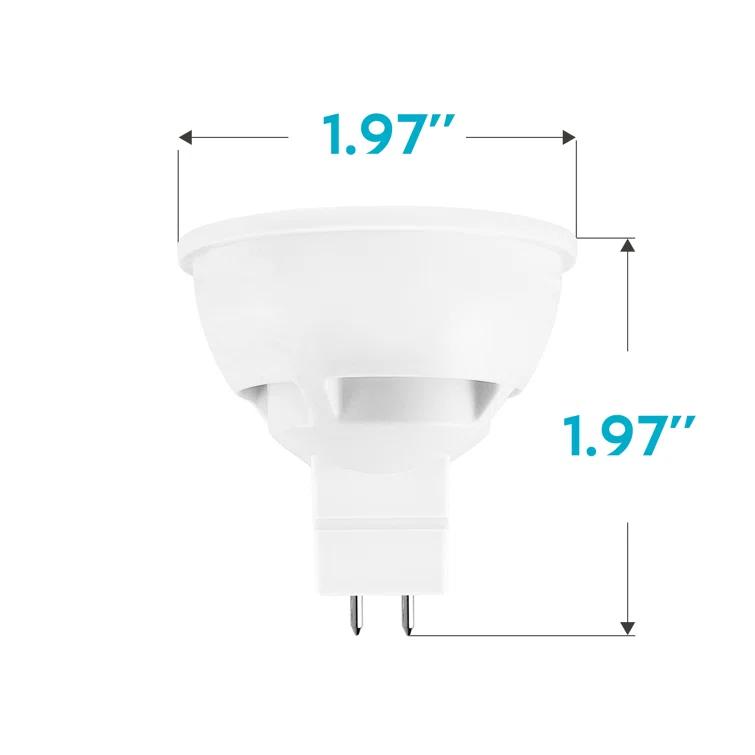 Luxrite 50 Watt Equivalent MR16 GU5.3/Bi-pin Dimmable LED Bulb (Set of 16) LR21407-16PK