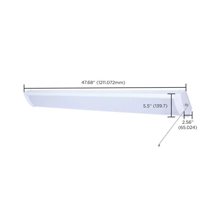 Nuvo LED 4 Foot Ceiling Wrap with Pull Chain 39 Watts 27K/30K/35K/40K/50K CCT Selectable  120 Volt