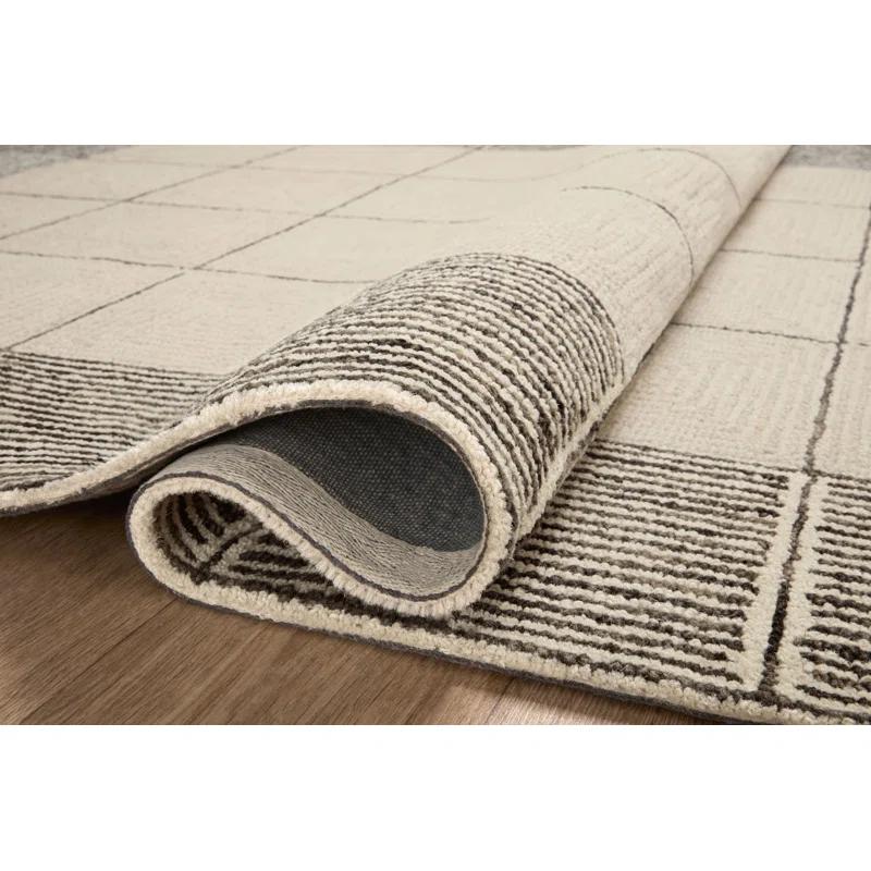 Chris Loves Julia x Loloi Francis Collection FRA-02 Cream / Black, Contemporary  Area Rug